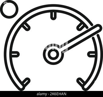 Speed dashboard icon outline vector. Car service. Machine repair Stock Vector