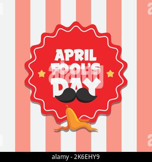 Colored april fools day poster Vector Stock Vector