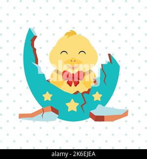 Pastry colored happy easter poster Vector Stock Vector