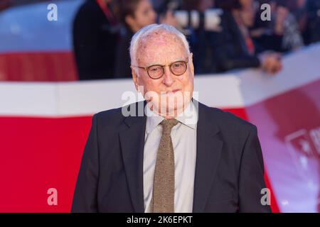 Rome, Italy. 13th Oct, 2022. Director James Ivory attends the red carpet of the opening of Rome Film Fest 2022. (Photo by Matteo Nardone/Pacific Press) Credit: Pacific Press Media Production Corp./Alamy Live News Stock Photo