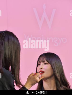 Tokyo, Japan, October 13, 2022. Member of Twice, Momo attends the launch event for beauty brand 'Wonjungyo' in Tokyo, Japan on October 13, 2022. Stock Photo