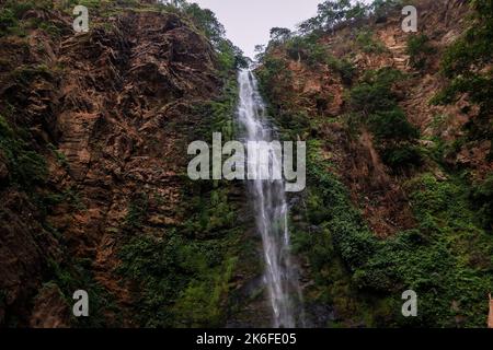 View to the Wli Waterfalls, the highest waterfall in Ghana and the tallest in West Africa Stock Photo