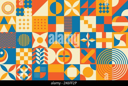 Native American Heritage Month Neo Geometric Background. National native American heritage month. November Awareness Celebration. Horizontal banner Stock Vector
