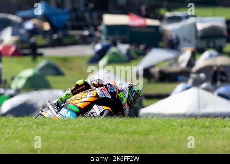 Phillip Island, Australia, 14 October, 2022. Fermin Aldeguer of Spain on the Speedup Racing Boscoscuro during Moto2 Free Practice at the 2022 Australian MotoGP at The Phillip Island Circuit on October 14, 2022 in Phillip Island, Australia. Credit: Dave Hewison/Speed Media/Alamy Live News Stock Photo