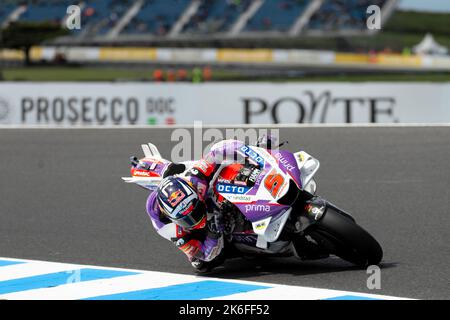 Phillip Island, Australia, 14 October, 2022. Johann Zarco of France on the Pramac Racing Ducati during MotoGP Free Practice at the 2022 Australian MotoGP at The Phillip Island Circuit on October 14, 2022 in Phillip Island, Australia. Credit: Dave Hewison/Speed Media/Alamy Live News Stock Photo