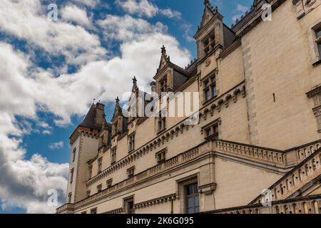 South facade of the castle of Pau, in Béarn, Nouvelle-Aquitaine, France Stock Photo