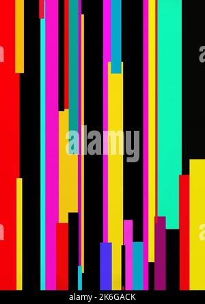 Stripes in line in multicolor Stock Photo