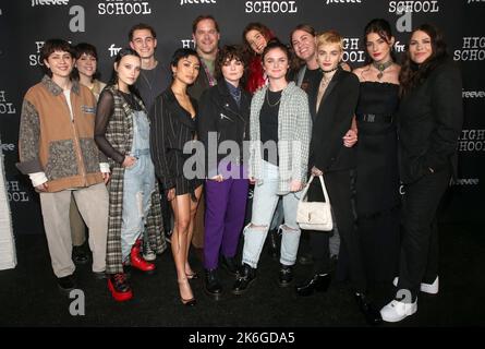 Los Angele, Ca. 13th Oct, 2022. Cast at the premiere of Amazon Freevee's High School at No Vacancy in Los Angeles, California on October 13, 2022. Credit: Faye Sadou/Media Punch/Alamy Live News Stock Photo