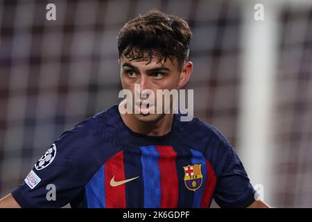 Barcelona, Spain, 12th October 2022. Pedri of FC Barcelona during the UEFA Champions League match at Camp Nou, Barcelona. Picture credit should read: Jonathan Moscrop / Sportimage Stock Photo