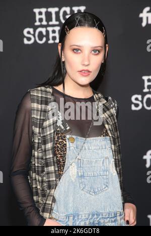 Los Angele, Ca. 13th Oct, 2022. Geena Meszaros at the premiere of Amazon Freevee's High School at No Vacancy in Los Angeles, California on October 13, 2022. Credit: Faye Sadou/Media Punch/Alamy Live News Stock Photo