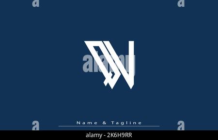 Alphabet letters Initials Monogram logo QV , VQ Stock Vector