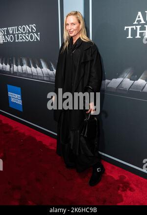 Uma Thurman attends opening night of revival of August Wilson's The Piano Lesson at Ethel Barrymore Theatre (Photo by Lev Radin/Pacific Press) Stock Photo