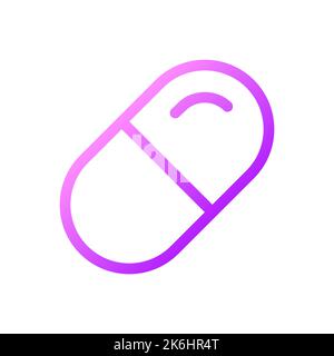 Medication pixel perfect gradient linear ui icon Stock Vector