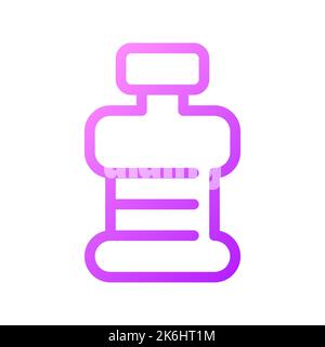 Fitness bottle pixel perfect gradient linear ui icon Stock Vector