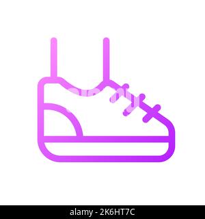 Sneaker pixel perfect gradient linear ui icon Stock Vector