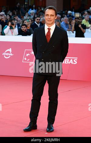 Rome, Italy. 14th Oct, 2022. ROME, ITALY - OCTOBER 14: Alessandro Preziosi attend the red carpet for 'La Cura' during the 17th Rome Film Festival at Auditorium Parco Della Musica on October 14, 2022 in Rome, Italy. Italy. Credit: Independent Photo Agency/Alamy Live News Stock Photo