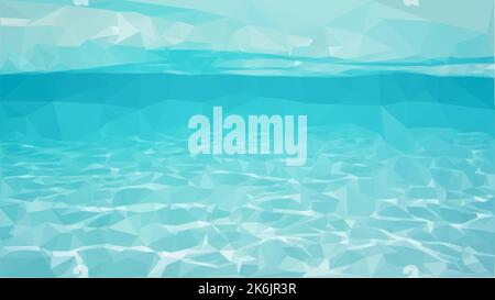 blue water background Stock Vector
