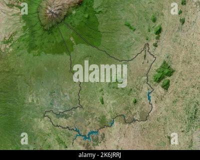 Embu, county of Kenya. High resolution satellite map Stock Photo