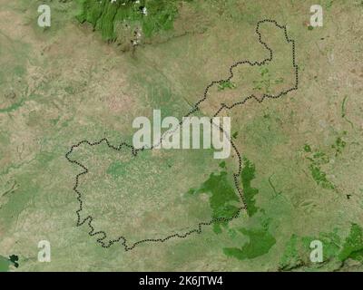 Kakamega, county of Kenya. High resolution satellite map. Locations and ...