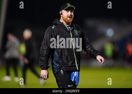 London Irish assistant forwards coach Ross McMillan before the ...