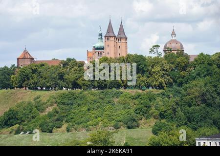 Tum Hill over the Vistula river in Plock, Poland Stock Photo