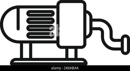 Pool engine pump icon outline vector. Water cleaning. Sea equipment Stock Vector