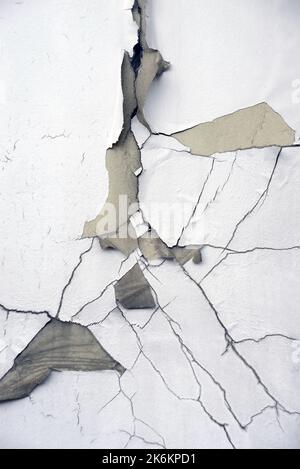industrial background of chipped paint on an old wall Stock Photo