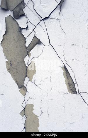 industrial background of chipped paint on an old wall Stock Photo