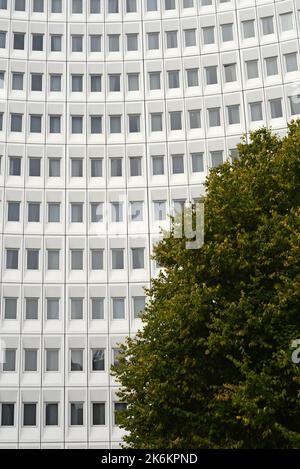 industrial background of a skyscraper wall Stock Photo