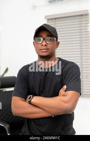 Corporate portrait of a developer and web programmer Stock Photo