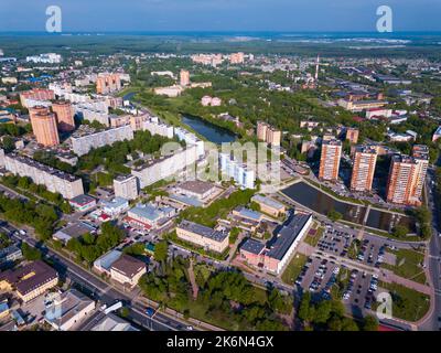 Aerial view of Chekhov cityscape Stock Photo