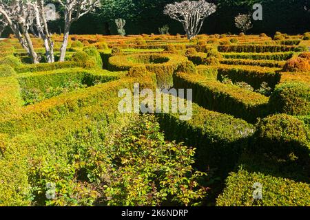 Gardens and Casa de Mateus estate in Vila Real Stock Photo