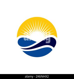 Abstract Beach Logo. simple and clean design for you Stock Vector