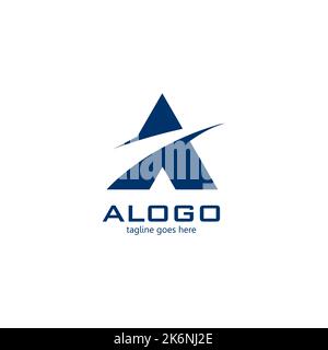 A Logo For Financial, Letter A Icon, Abstract Logo Design Stock Vector
