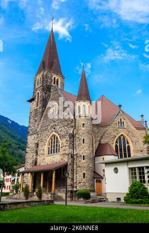 Catholic Church of St. Joseph in Interlaken, Switzerland Stock Photo