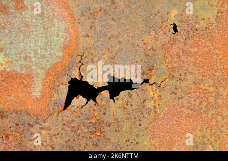 Rusty metal plate background texture background Stock Photo