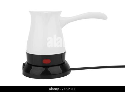 Cezve for coffee isolated on white background Stock Photo