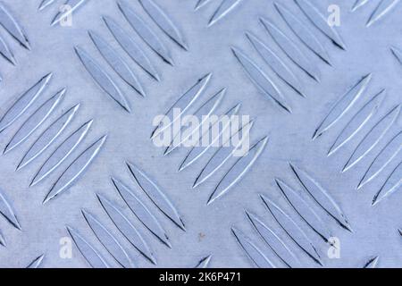 Checker plate steel plate background texture Stock Photo