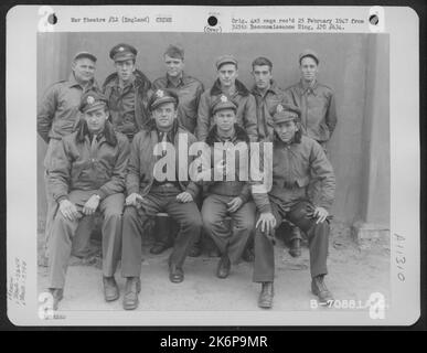 A Crew Of The 524Th Bomb Squadron, 379Th Bomb Group, Poses For The ...