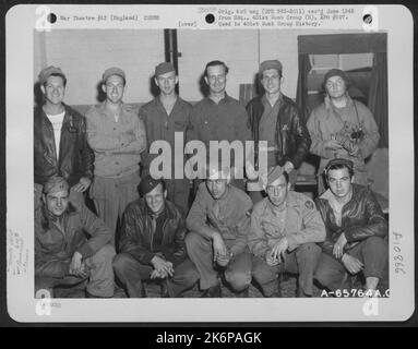 Crew 3 Of The 614Th Bomb Squadron, 401St Bomb Group, Stationed At An ...