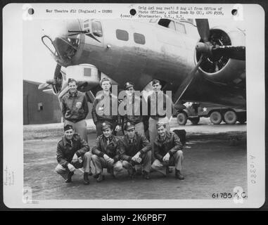 Crew Of The 452Nd Bomb Group, Beside The Boeing B-17 "Flying Fortress ...