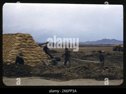 Revampment under construction at an unknown air base in Korea. A ...