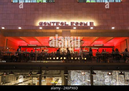 London, UK. 14th Oct, 2022. 14th October 2022, London, UK. Control Room B in Turbine Hall B has been turned into a bar. Battersea Power Station which had been disused for 40 years has been redeveloped into a shopping, housing and events space. Credit: Isles Images/Alamy Live News Stock Photo