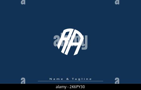 Alphabet letters Initials Monogram logo RA , AR Stock Vector