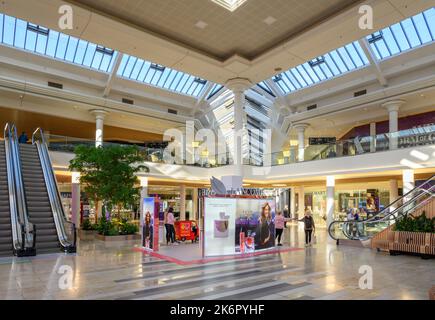 Interior of the MetroCentre shopping mall, Gateshead, Newcastle, Tyne and Wear, England, UK Stock Photo