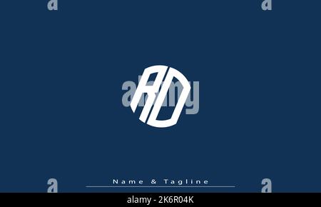 Alphabet letters Initials Monogram logo RD , DR Stock Vector