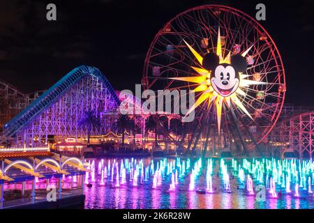 World of Color at Disneyland California Stock Photo