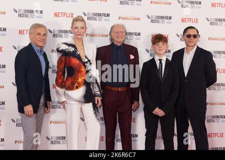 (left to right) Christopher Waltz, Cate Blanchett, David Bradley