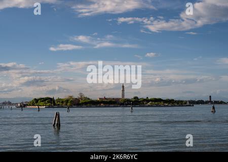 Isola di San Lazzaro degli Armeni or Saint Lazarus Island in Venice, Italy home of the Armenian Monastery Mechitarist Stock Photo