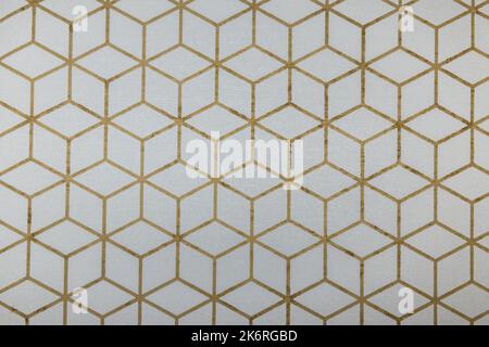 Wallcovering background texture with geometric ornament. Seamless pattern Stock Photo